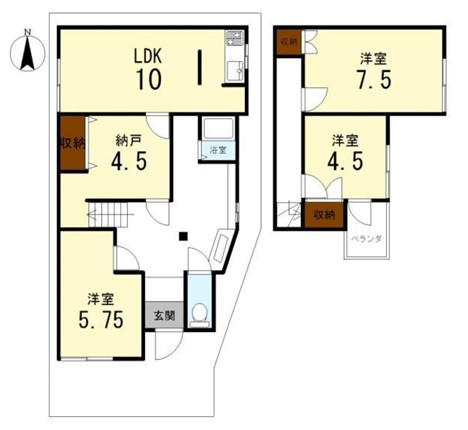 太秦広隆寺駅 徒歩5分 構造:木造土地面積:89.08平米 ( 26.94坪 ) 建物面積:55.78平米 ( 16.87坪 )