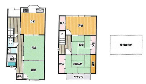 松尾大社駅 徒歩19分 構造:木造瓦葺土地面積:71.32平米 ( 21.57坪 ) 建物面積:92.81平米 ( 28.07坪 )