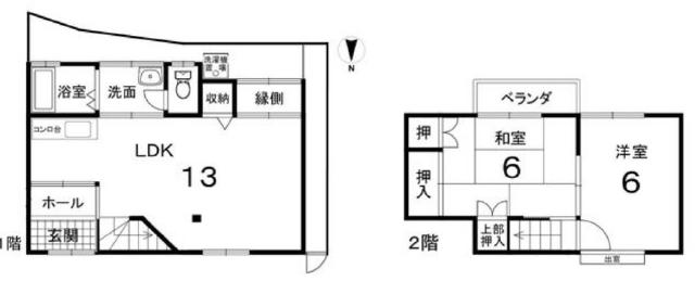 花園駅 徒歩7分 構造:木造土地面積:55.65平米 ( 16.83坪 ) 建物面積:57.33平米 ( 17.34坪 )