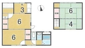山ノ内駅 徒歩8分 構造:木造土地面積:64.75平米 ( 19.58坪 ) 建物面積:5.2平米 ( 1.57坪 )