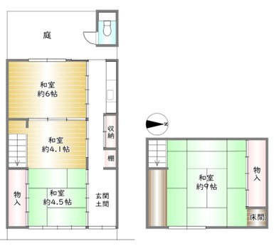 花園駅 徒歩5分 構造:木造土地面積:58.87平米 ( 17.8坪 ) 建物面積:54.54平米 ( 16.49坪 )