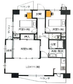 嵐電天神川駅 徒歩8分 構造:鉄筋コンクリート造専有面積:72.55平米 ( 21.94坪 )